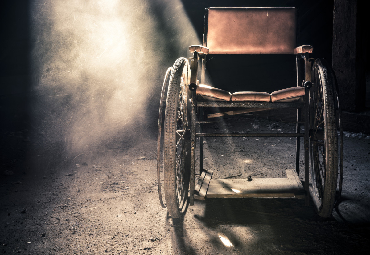 wheelchair-sepia